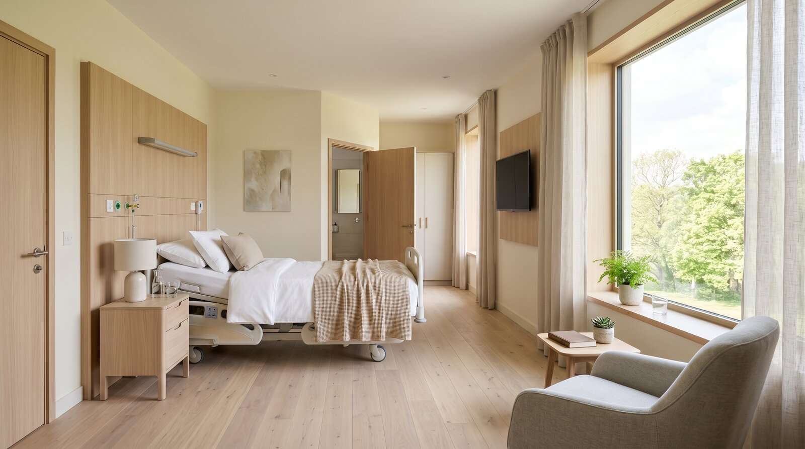Modernes Krankenhauszimmer
